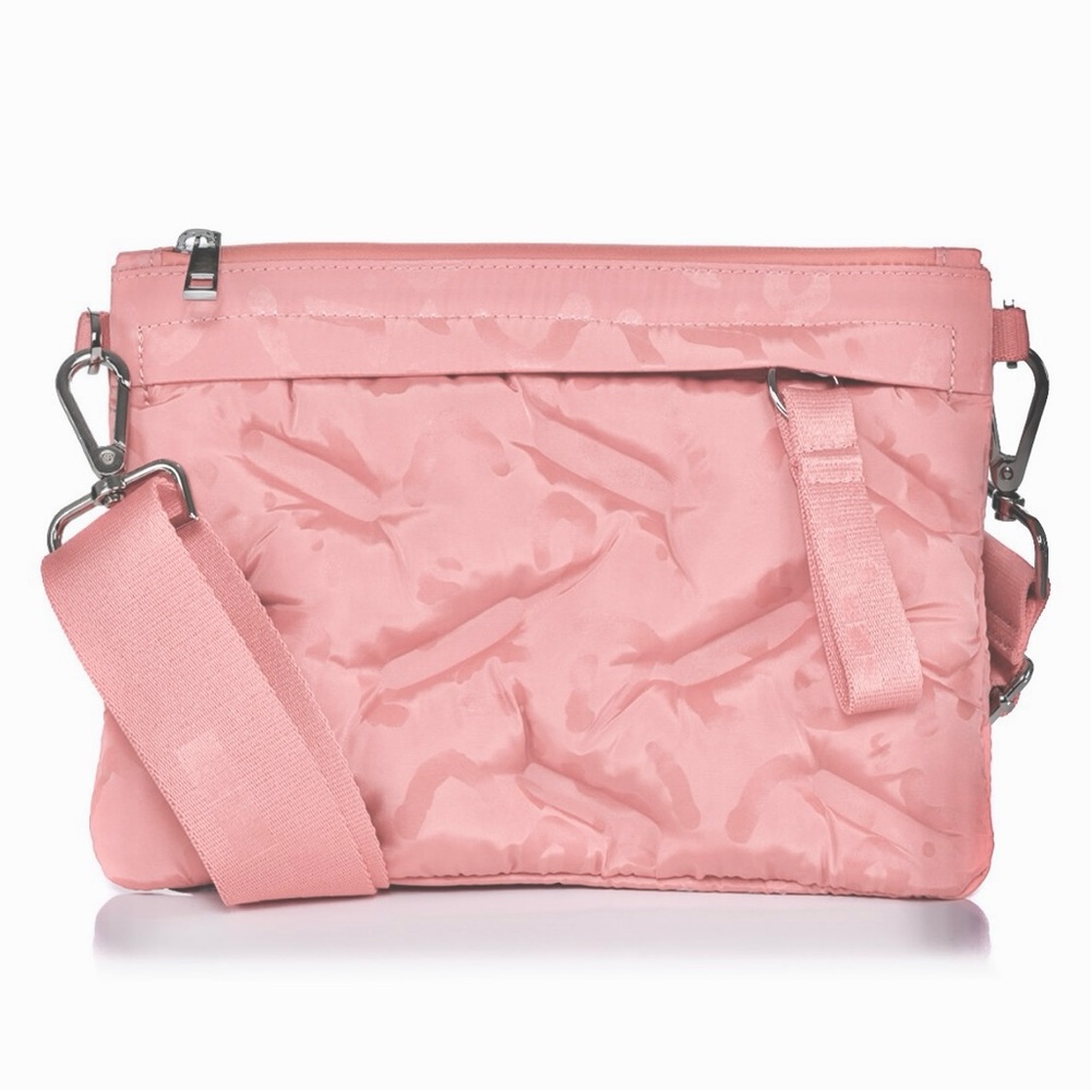 GO DASH DOT PINK PUFFLE BELT CROSSBODY BAG